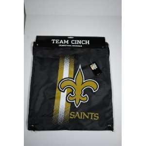  New Orleans Saints NFL Team Cinch Drawstring Backpack 