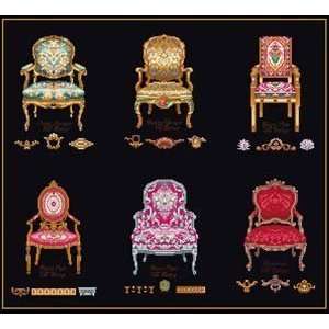  Six Chairs Cross Stitch Kit: Arts, Crafts & Sewing