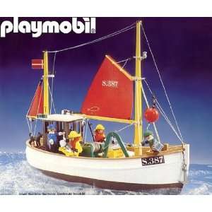  Playmobil 3551 Fishing Boat/trawler (Old Time Version 1983 