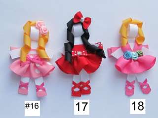 NWOT HANDMADE CHARACTER/DOLL HAIR BOW 4 TODDLERS~PICK UR STYLE OR 