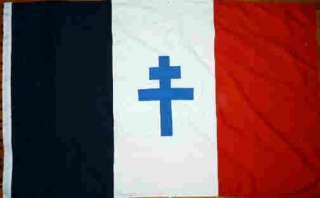Cotton 3x5 ft French Resistance Flag Made USA  