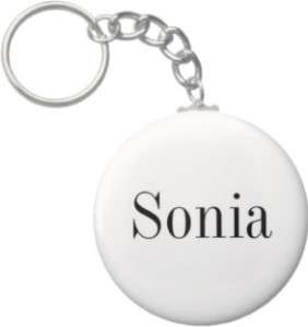 25 Inch Sonia Name Keychain (Style 1)  