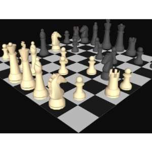  Chessboard with Chess Pieces   Custom Mug