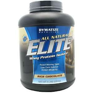  Dymatize Whey Protein Isolate, Rich Chocolate, 5 lbs (2268 
