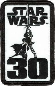 Star Wars 30th Anniversary Luke Lightsaber Logo Patch  