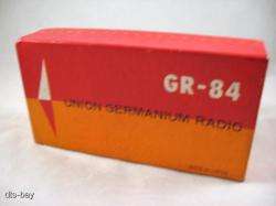 VINTAGE GERMANIUM CRYSTAL RADIO UNION GR 84 WORKS W/XTR  