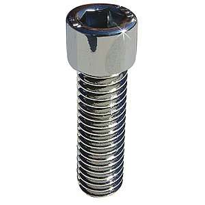  #10 24 x 3/4 Cylinder Head Socket Drive Chrome Cap Screws 