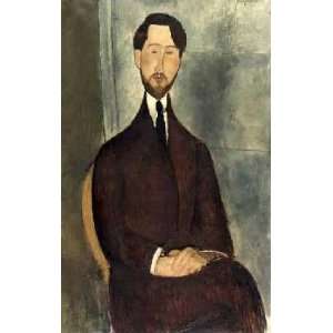  Leopold Zborowski by Amedeo Modigliani 14.00X22.00. Art 