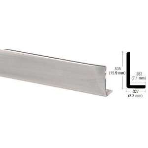   Polished Aluminum 5/8 L Bar Extrusion   12 ft Long