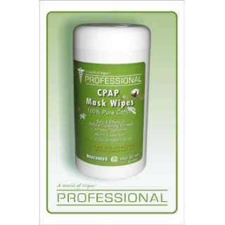 Professional CPAP Mask Cotton Wipes x100 Unscented  