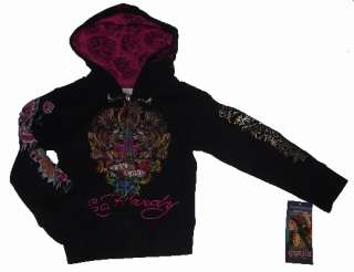 AUTHENTIC~ED HARDY KIDS~CHRISTIAN AUDIGIER~PANTHER HOODED JACKET