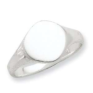  Sterling Silver Signet Ring: Jewelry