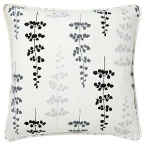  Leaves Outdoor Square Decorative Pillow in Black and 