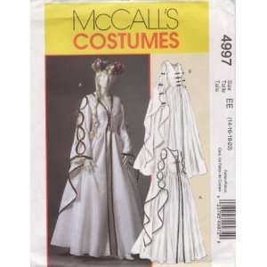 McCalls Costumes Pattern 4997 for Misses Renaissance Dress, Size EE 