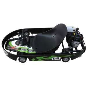  Scooter X 49cc Power Kart Black and Green Sports 