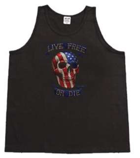 Live Free or Die Biker USA tank top Sleeveless T shirt  