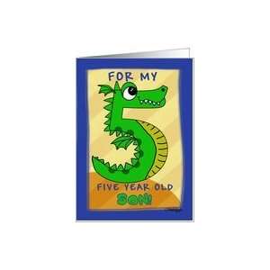   for 5 year old Son  Number Five Shaped Dragon Card: Toys & Games