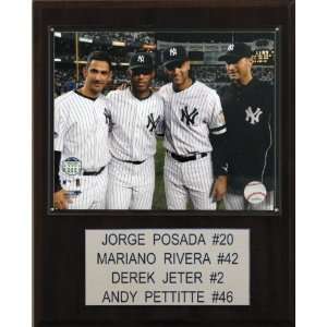  MLB Core Four New York Yankees Player Plaque: Sports 