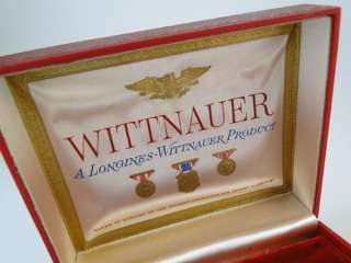 Vintage Wittnauer Longines Mens Wristwatch Watch Box Presentation 