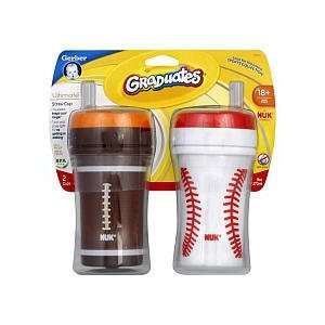  NUK Gerber Graduates Insulated Straw Drinking Sports Cup 9 