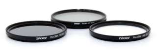 Slim 52mm Filter Kit UV CPL ND for Nikon D3000 D3100  