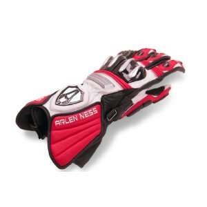  Arlen Ness GP Black/Red/White Medium Gloves: Automotive