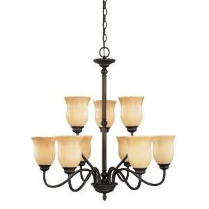  World Imports Lighting 5449 99 Saxon 9 Light Chandelier 