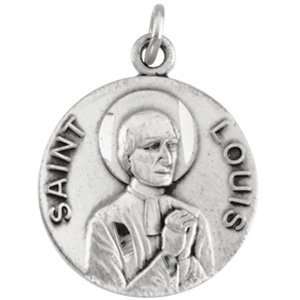   Sterling Silver St. Louis Patron Saint of Barbers and Grooms: Jewelry