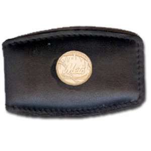    New York Mets Gold Plated Leather Money Clip: Sports & Outdoors
