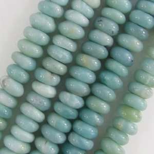  10x4mm natural blue amzonite rondelle beads 16 S2