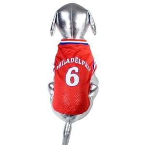  Dog Jersey   Philadelphia Basketball Jersey for Dogs   Red 