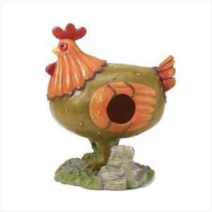  Country Rooster Standing Birdhouse #37853