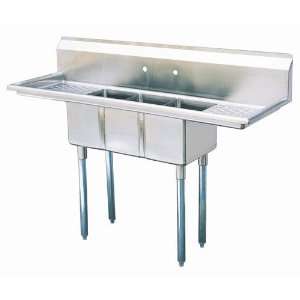  Turbo Air TSCS 3 21 60 Three Compartment Sink   Green 