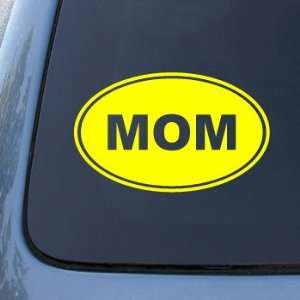 MOM EURO OVAL   Mother   Vinyl Car Decal Sticker #1727  Vinyl Color 