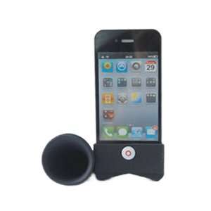  Horn Stand Speaker Loudspeaker For Apple iPhone 4 4G Black 