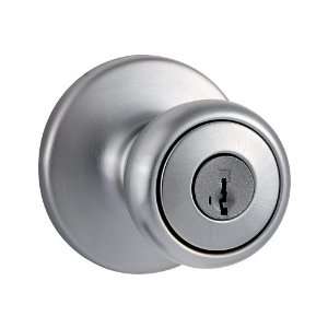  Kwikset 400T 26D SMT 6AL RCS Tylo Keyed Entry Knob, Satin 