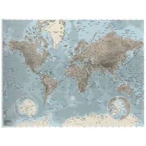  World Map   Vintage (Mercator Projection)   Poster (31.5 x 
