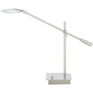 Brushed Steel Flat Head LED Balance Arm Desk Lamp: Home 