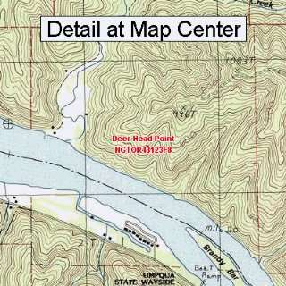  USGS Topographic Quadrangle Map   Deer Head Point, Oregon 