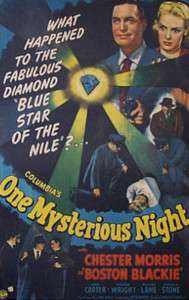   Film ONE MYSTERIOUS NIGHT Boston Blackie 1944 Chester Morris Movie