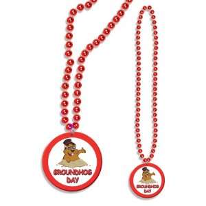  Beads w/Groundhog Day Medallion Case Pack 96   678212 