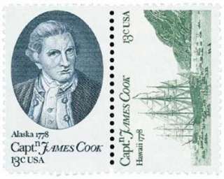 Scott #1732 33 13 Cent Captain James Cook Se Tenant Pair   MNH