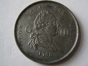 1789 God Save The King ! George The 111 MEDAL !! TOKEN COIN  