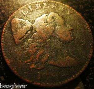 1794 Liberty Cap Large Cent Lots of Hair Detail  