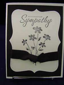 Stampin Up Sympathy Handmade Card  