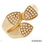 New Authentic DI MODOLO! 18K Yellow Gold Diamond Ring
