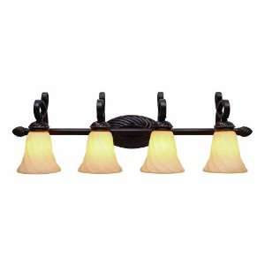  Golden Lighting 8106 BA4 CDB Torbellino Four Light Vanity 