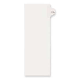  82511   Individual Side Tab Legal Exhibit Dividers Office 