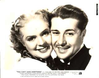 ALICE FAYE & DON AMECHE You Cant Have Everything1937  