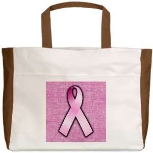  Beach Tote Mocha Breast Cancer Pink Ribbon: Everything 